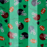 GAMEDAY FOOTBALL AND HELMET SATIN SCARF